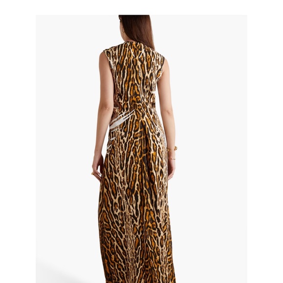 Proenza Schouler leopard print stretch crepe maxi dress. - Picture 3 of 5